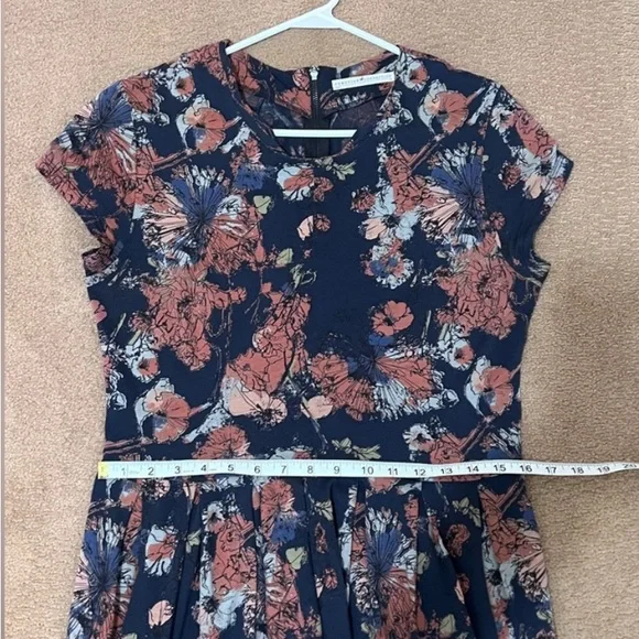 Peruvian Connection Floral Cotton Jersey Pocket Dress M - Picture 3 of 5